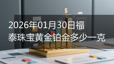 2026年01月30日福泰珠宝黄金铂金多少一克