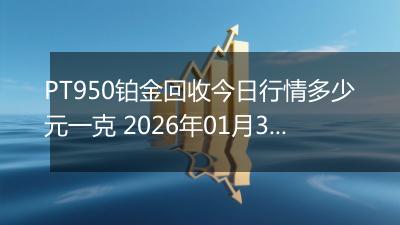 PT950铂金回收今日行情多少元一克 2026年01月30日