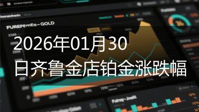 2026年01月30日齐鲁金店铂金涨跌幅
