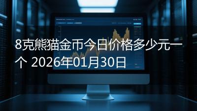 8克熊猫金币今日价格多少元一个 2026年01月30日