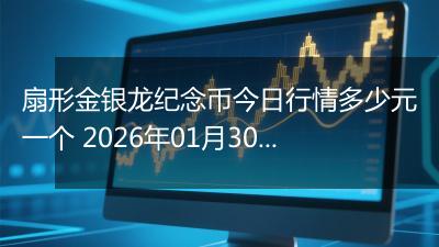 扇形金银龙纪念币今日行情多少元一个 2026年01月30日