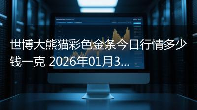 世博大熊猫彩色金条今日行情多少钱一克 2026年01月30日