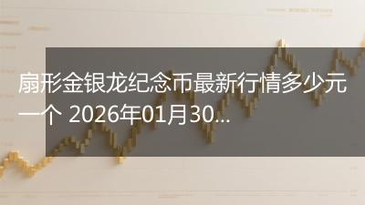 扇形金银龙纪念币最新行情多少元一个 2026年01月30日