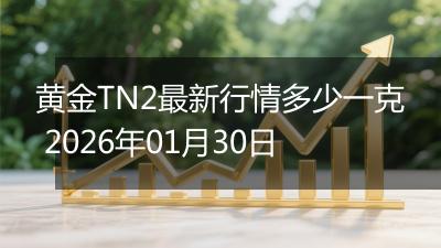 黄金TN2最新行情多少一克 2026年01月30日