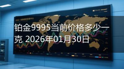 铂金9995当前价格多少一克 2026年01月30日