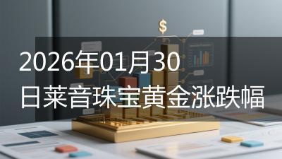 2026年01月30日莱音珠宝黄金涨跌幅