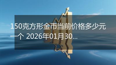 150克方形金币当前价格多少元一个 2026年01月30日