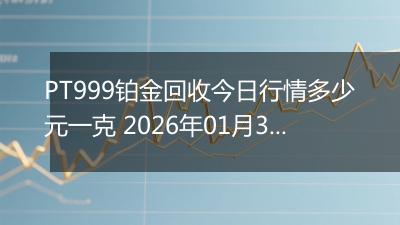 PT999铂金回收今日行情多少元一克 2026年01月30日