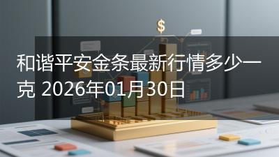 和谐平安金条最新行情多少一克 2026年01月30日