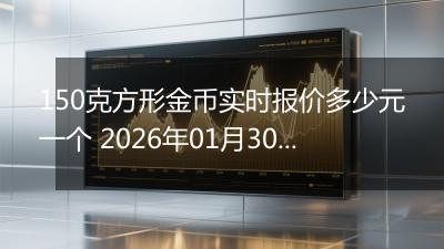 150克方形金币实时报价多少元一个 2026年01月30日