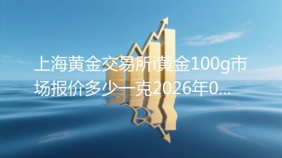 上海黄金交易所i黄金100g市场报价多少一克(2026年04月17日)